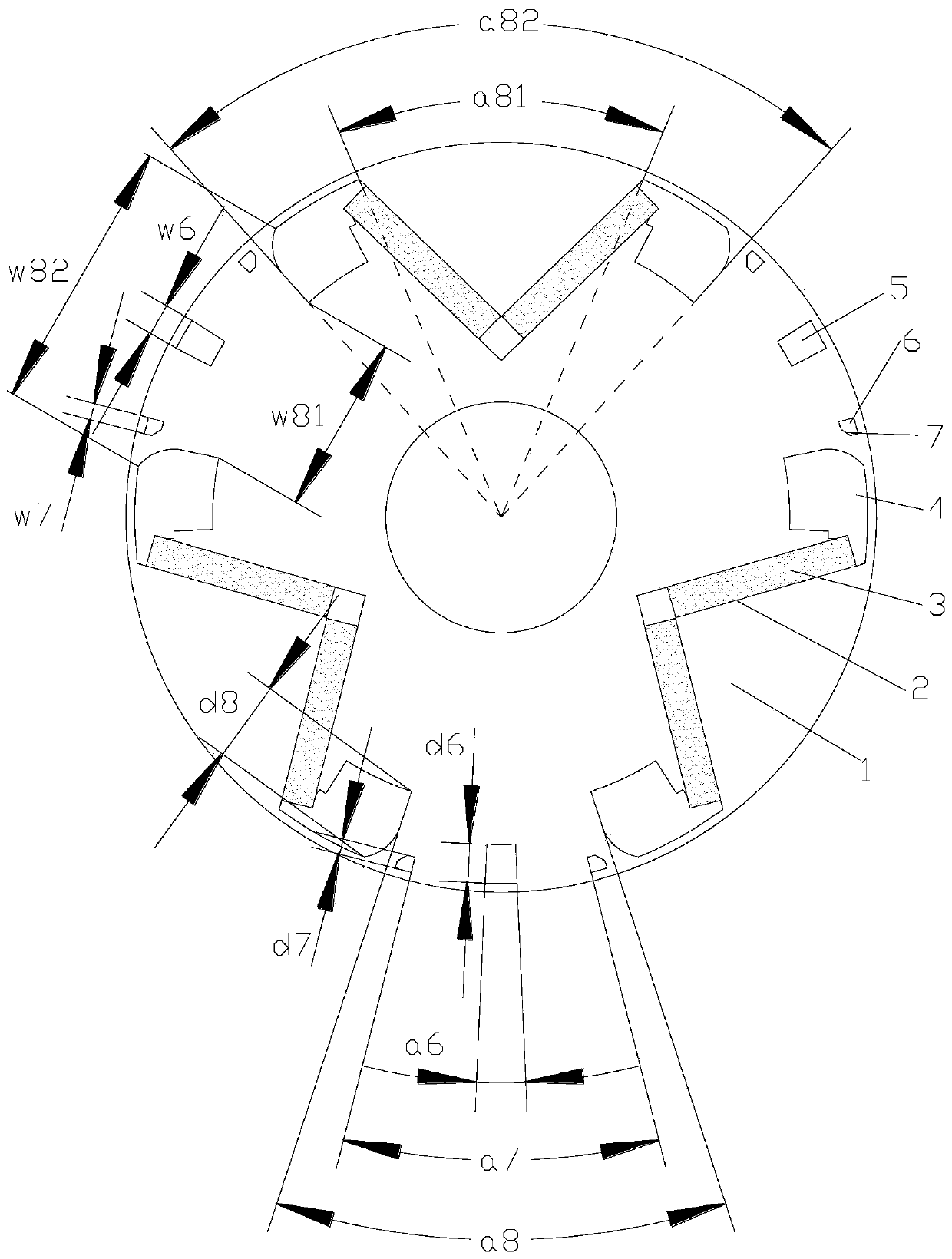 Rotor assembly and consequent pole motor