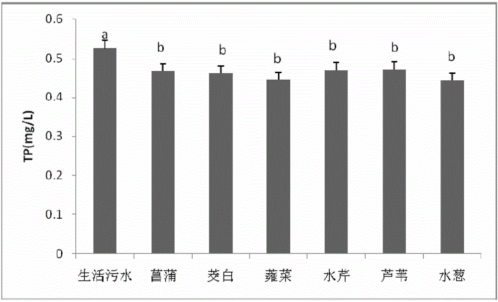 Method for de-eutrophicating sewage draining exits of residential communities