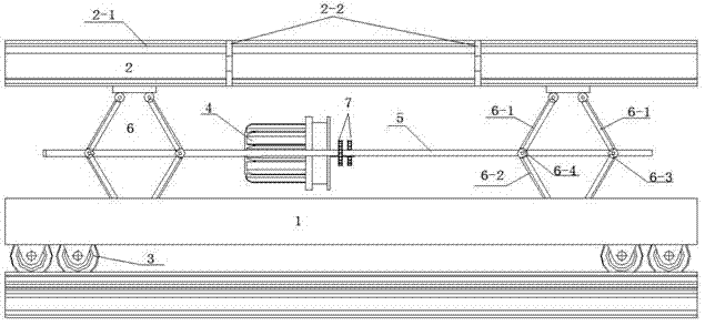 Two-dimensional moving vehicle-mounted platform and operating method and application thereof