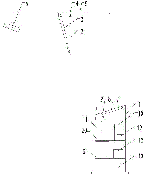 Projection interactive teaching device for high school students' learning