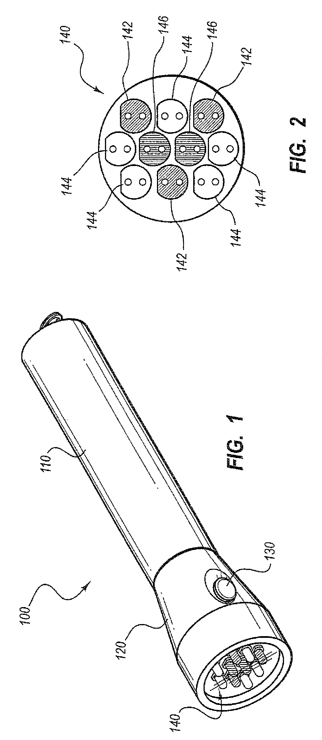 Apparatus and method for illuminating blood