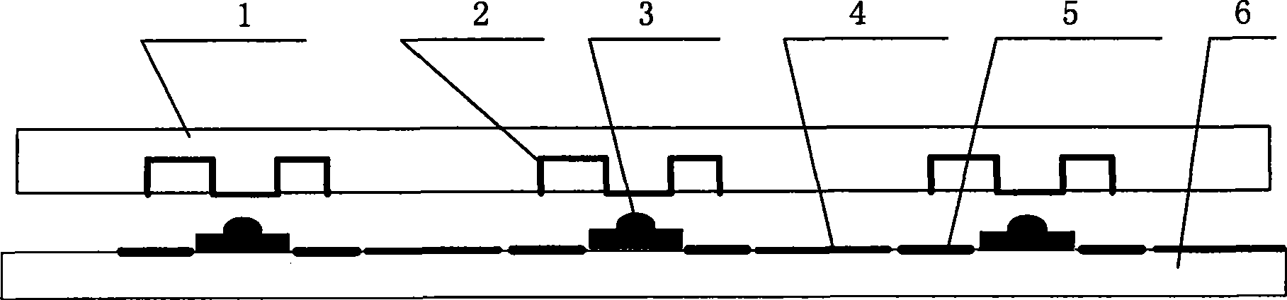 Touching type press-key and control method thereof