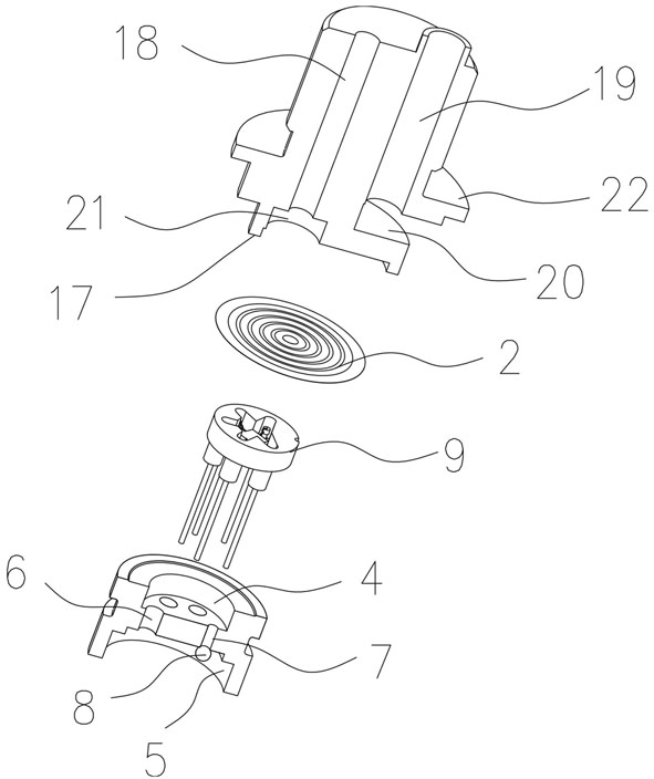 Pressure measurement sensitive component