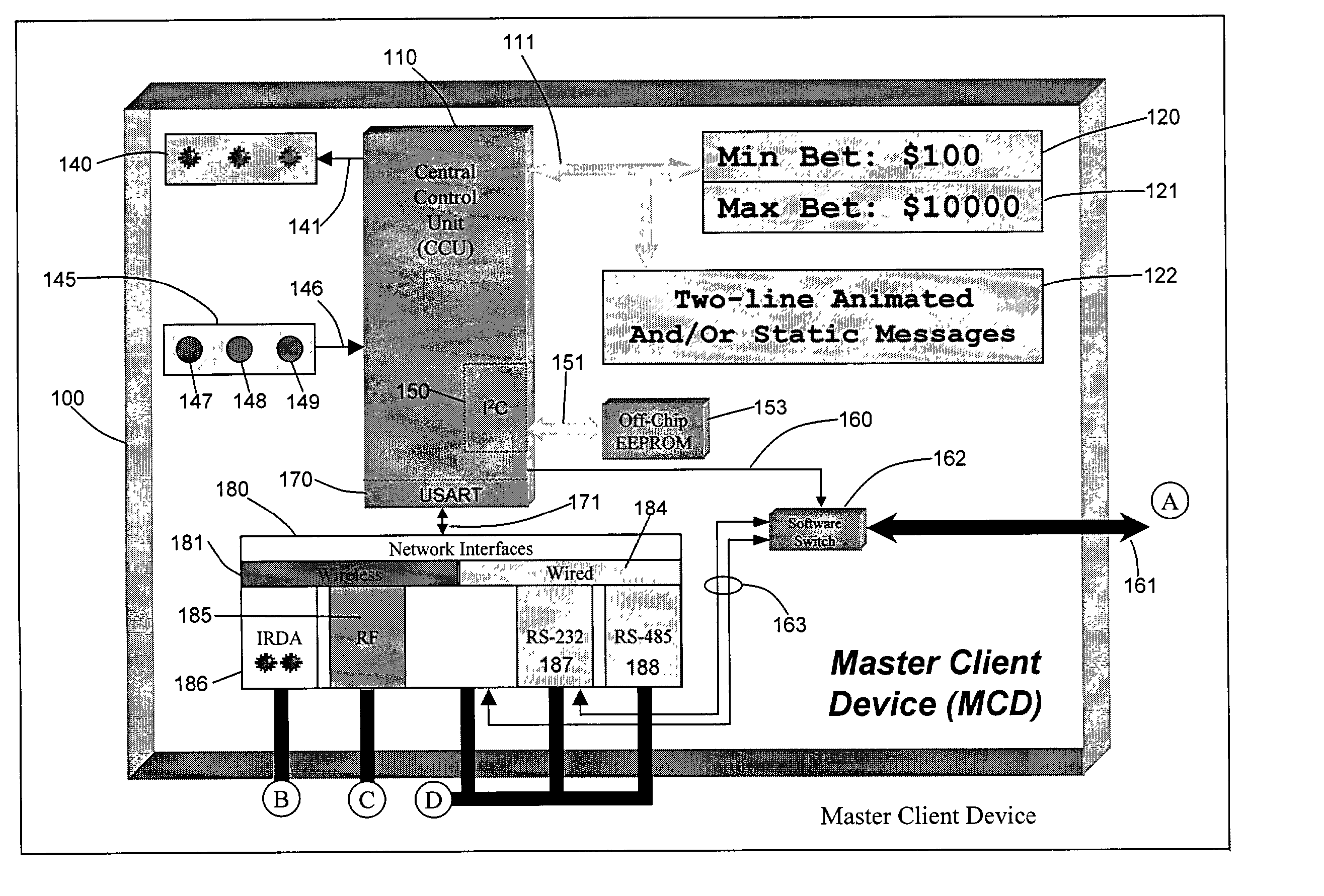 System for presenting table game limits and related information