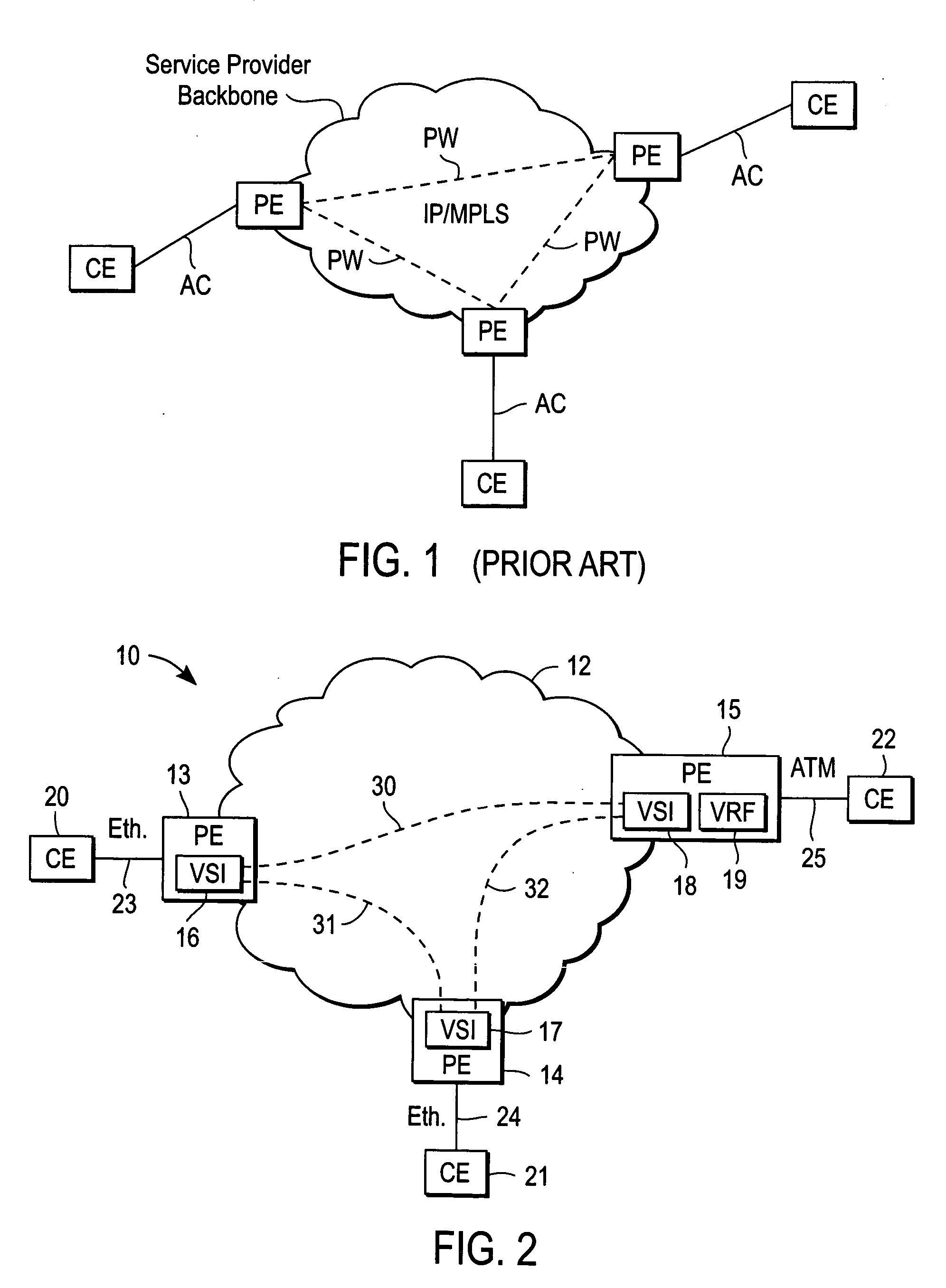 Interworking between Ethernet and non-Ethernet customer sites for VPLS