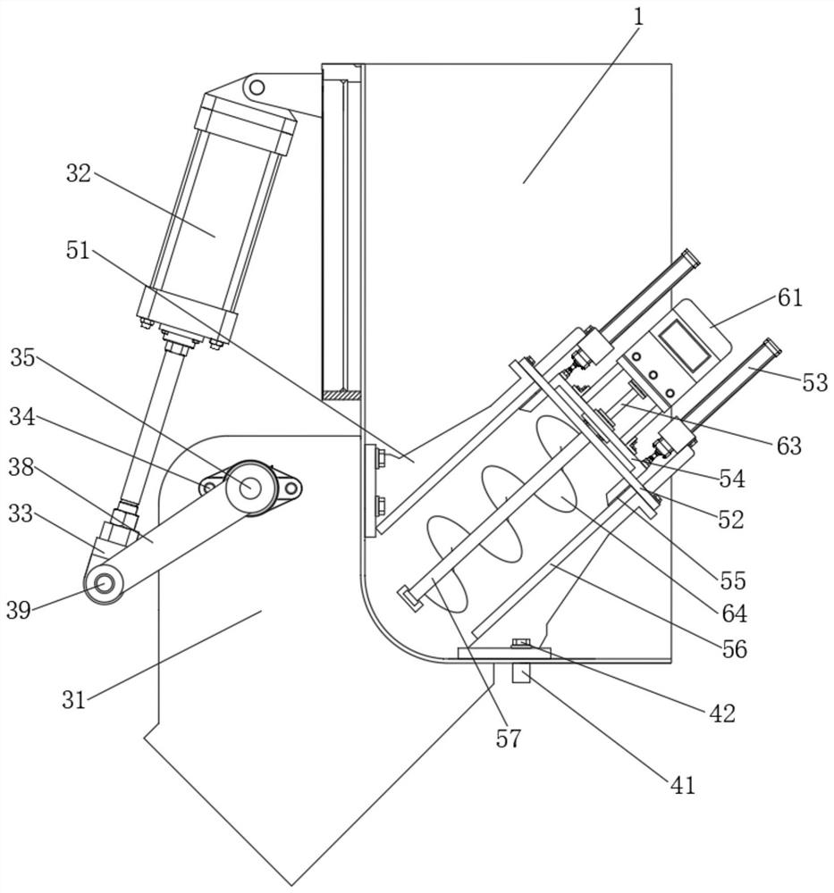 Valve with anti-jamming mechanism for hot mixing machine