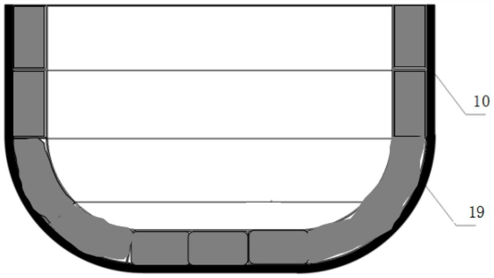 An optimized anti-shock protection structure for ships based on aluminum honeycomb