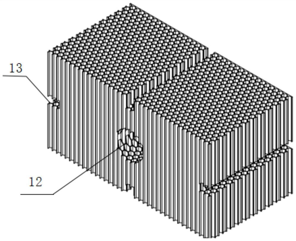 An optimized anti-shock protection structure for ships based on aluminum honeycomb