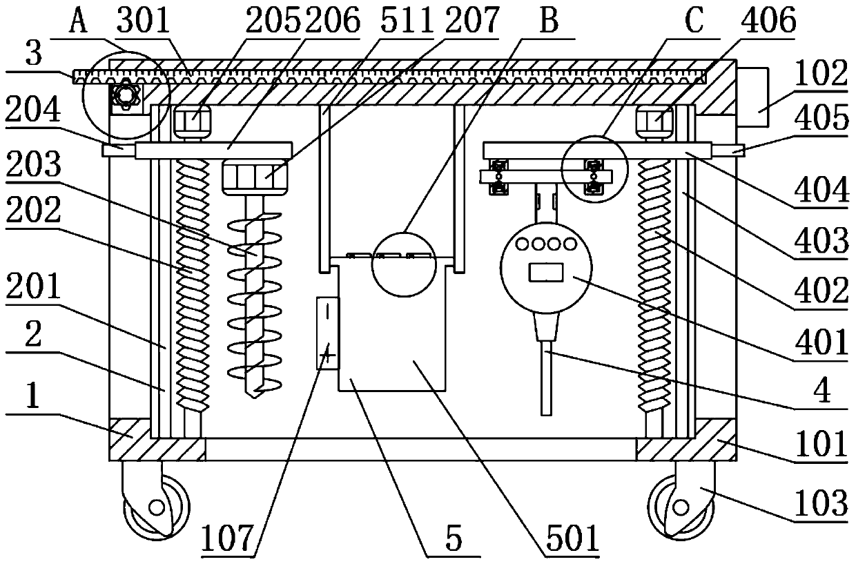 Toughness detection device and method for airport runway foundation bearing capability