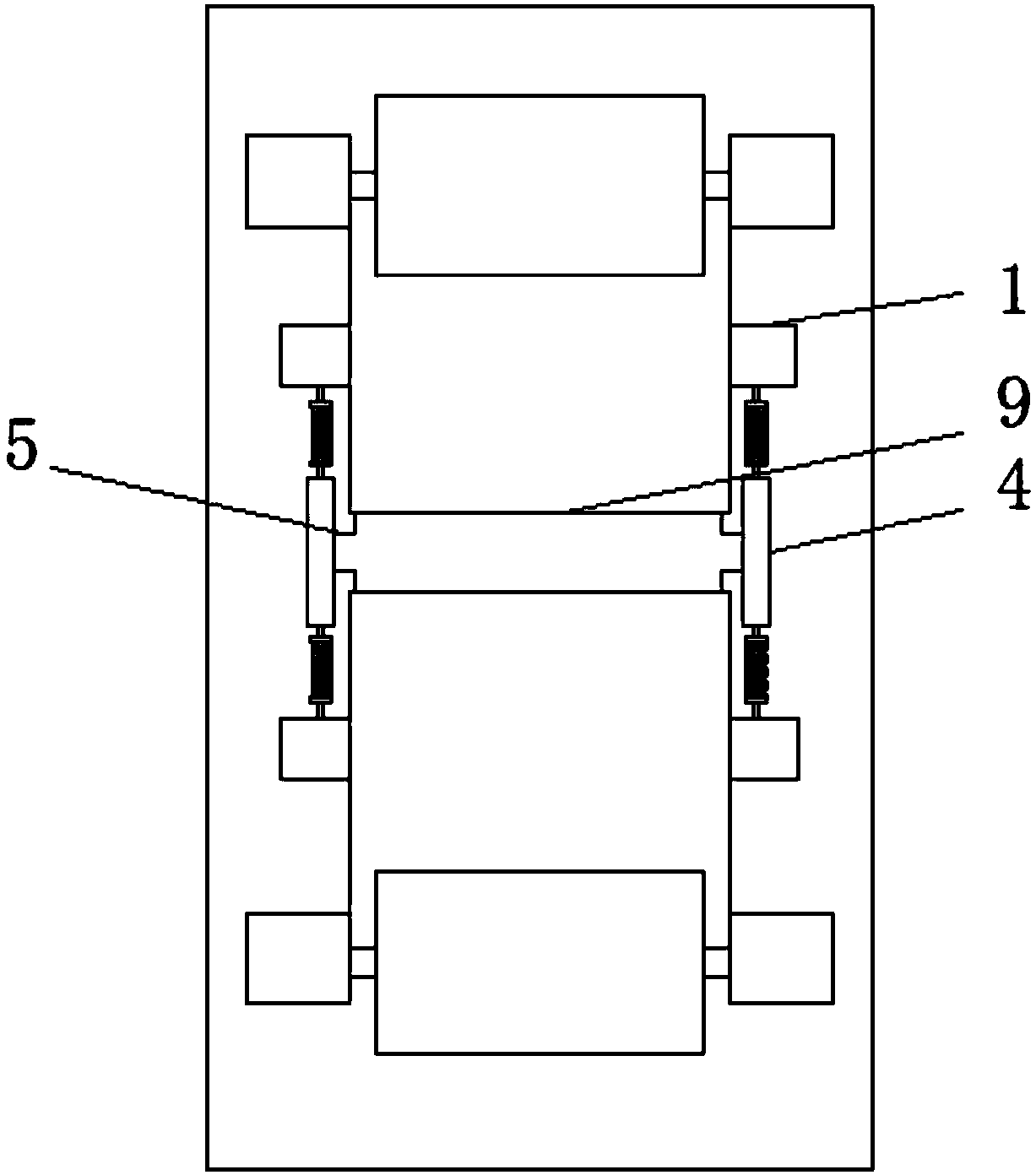 Tension adjusting device for printing machine