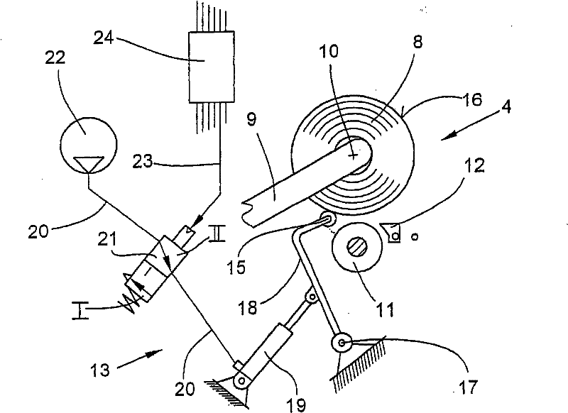 Winding device for open-end spinning machine workstation