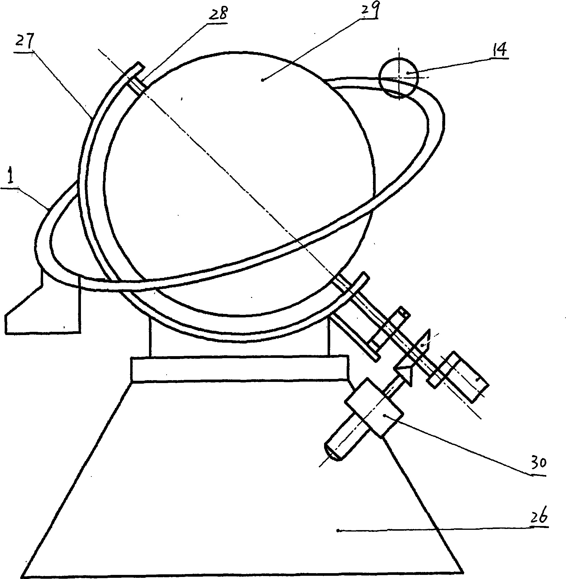 Moon driving apparatus for earth-moon driving instrument