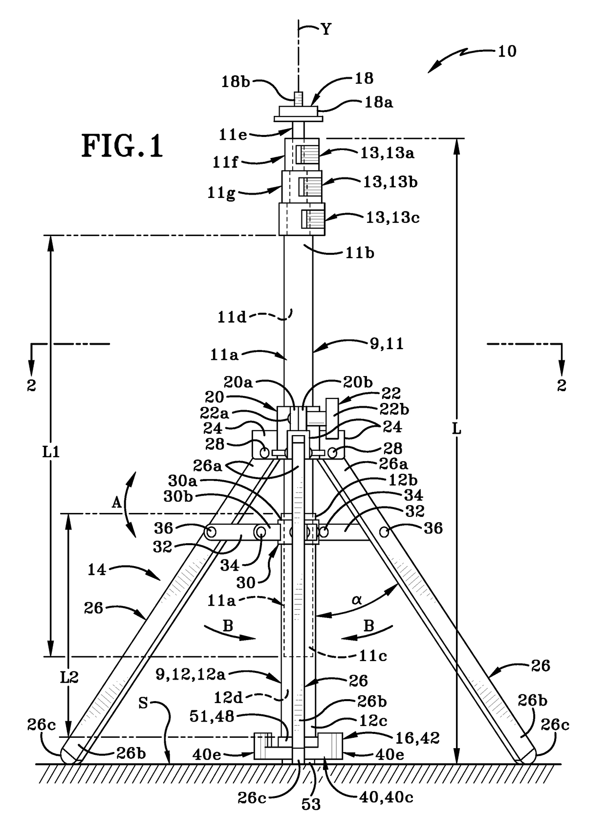 Stand selectively useable as a monopod or a tripod