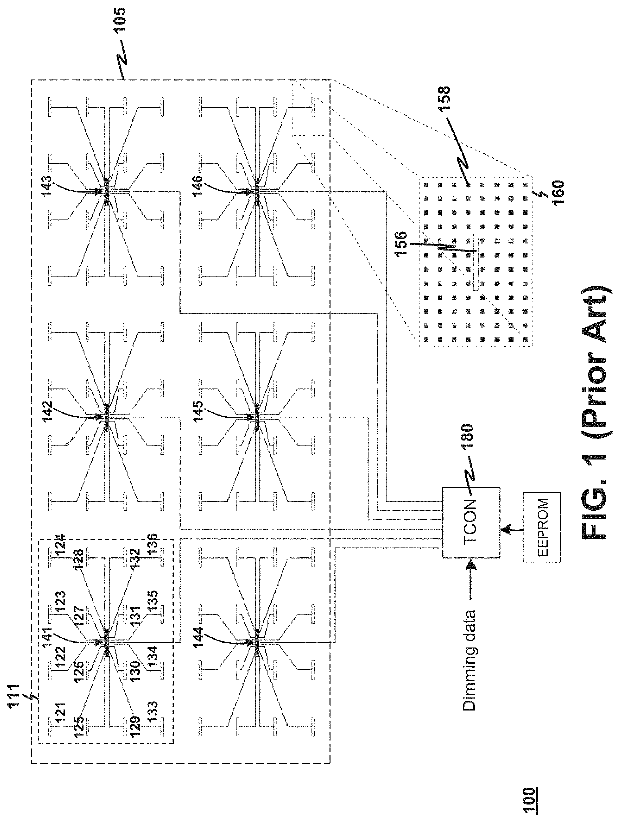 Display panel with distributed driver network