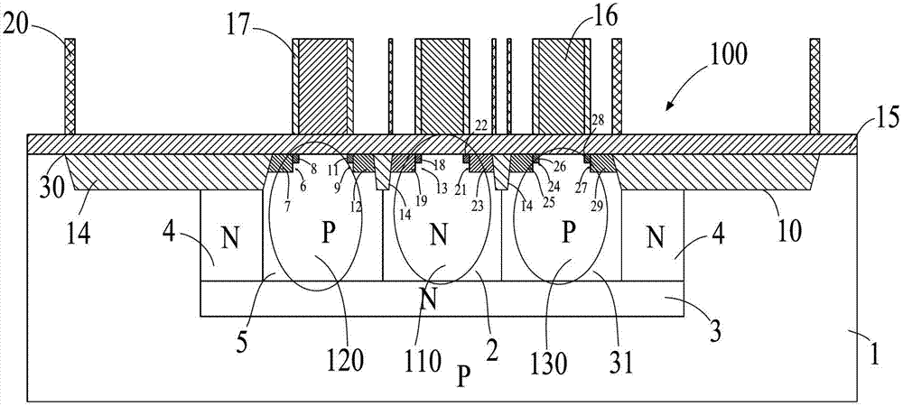 Non-volatile memory for improving data storage time and method for producing non-volatile memory