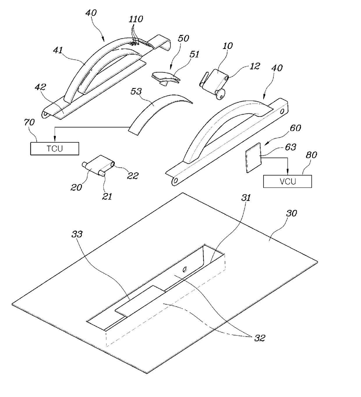 Lever apparatus for electronic shift system