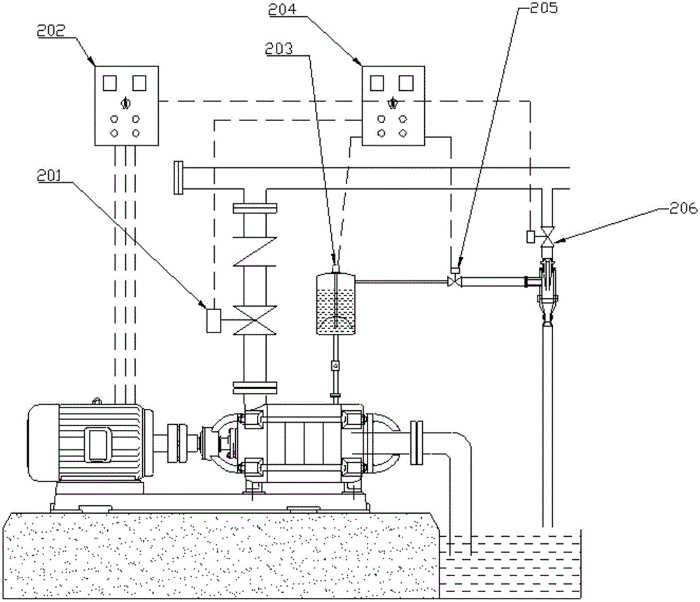 Water and gas separation detection protection device for precisely judging water diversion state of mine draining pump