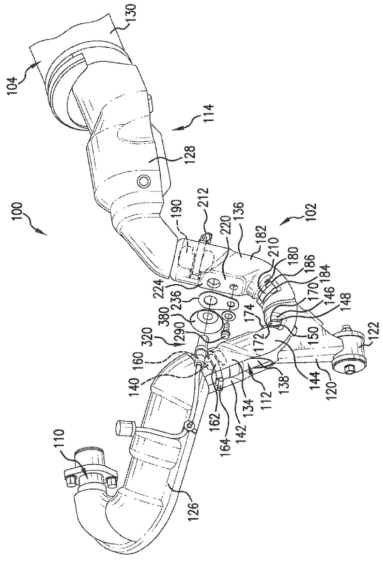 Sensor heat shield structure for a vehicle exhaust system