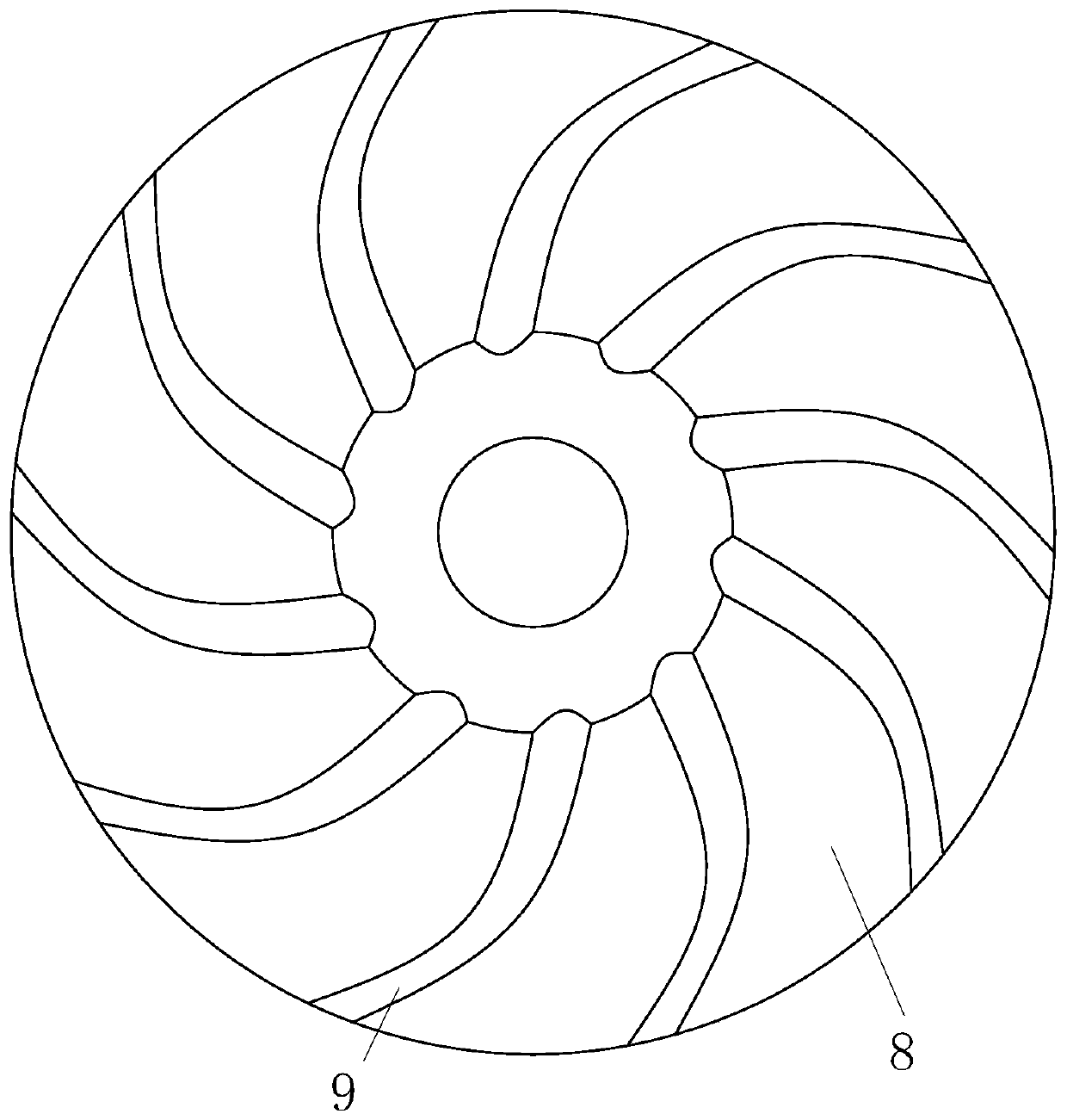 Quenching device for aluminum alloy round tube