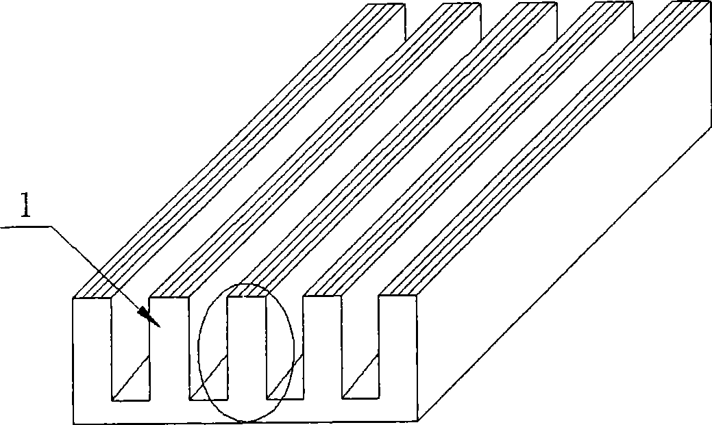 Straight-fin heat expansion reinforced structure minuteness scale composite phase-change heat fetching apparatus