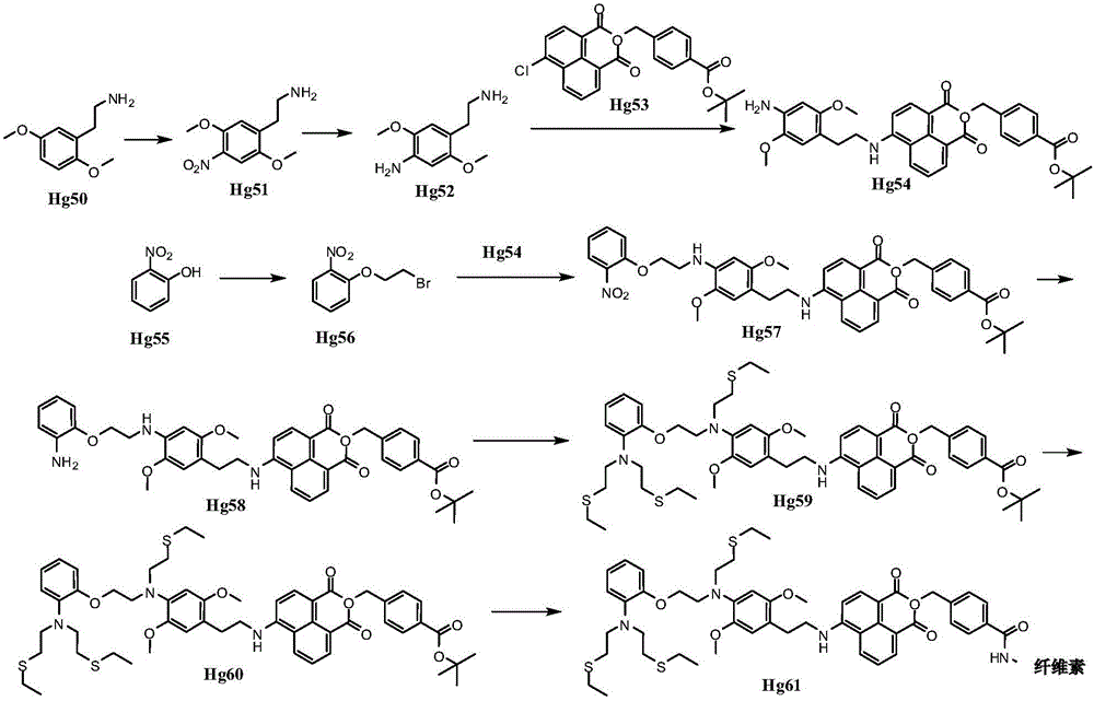 A kind of organic compound and application thereof for measuring metal ion content in water environment