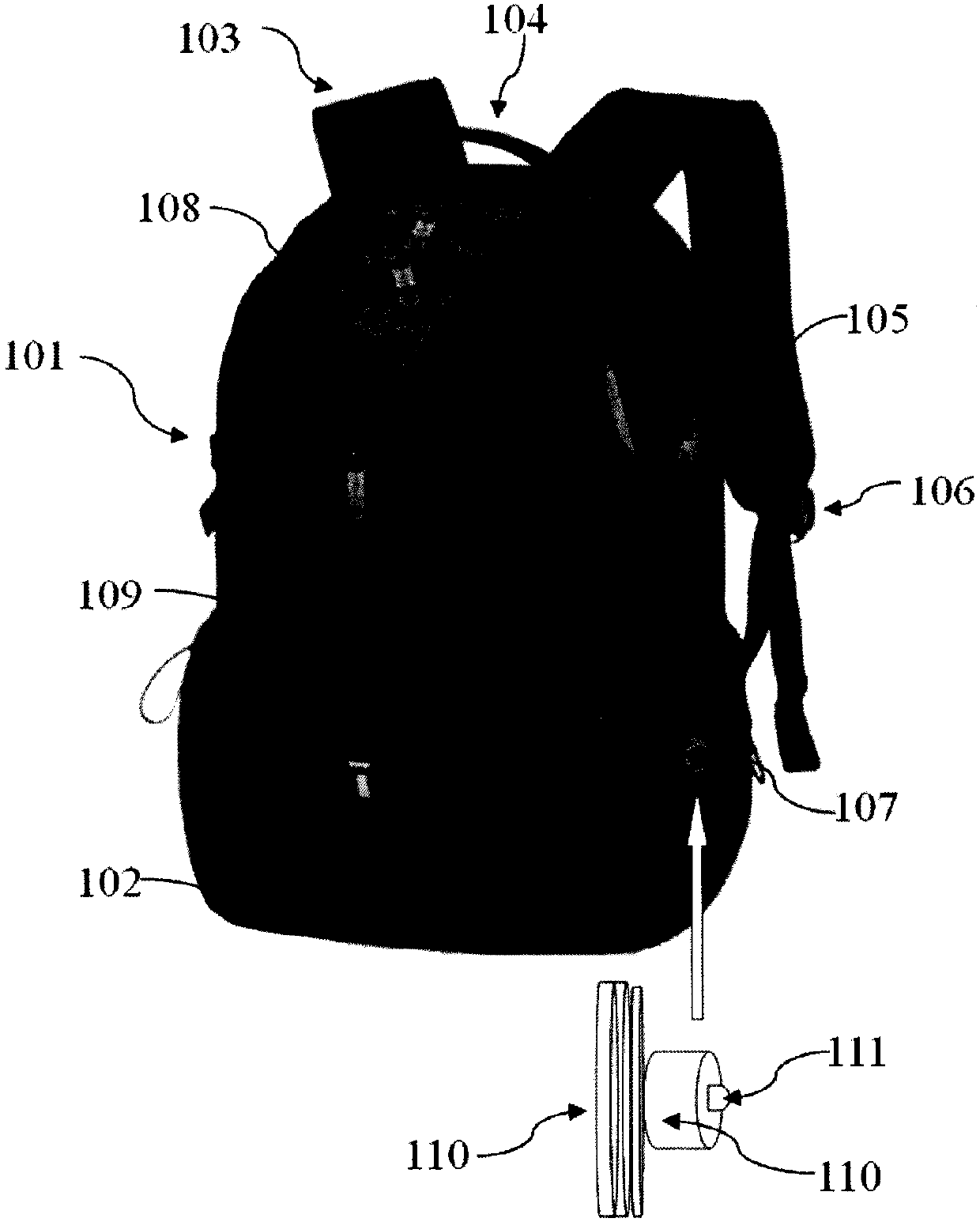 Airbag knapsack