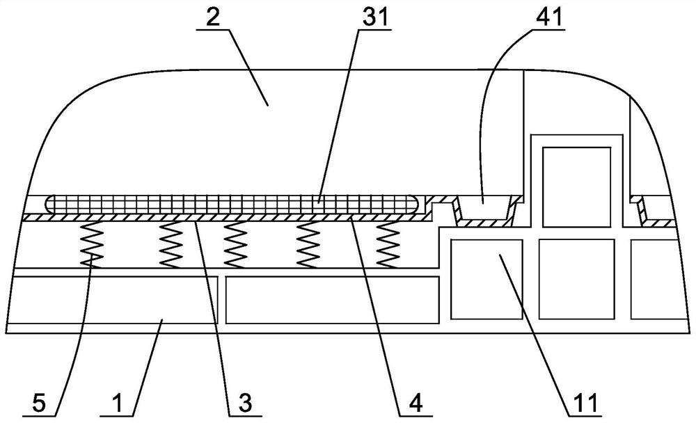 An electric vehicle battery insulation structure