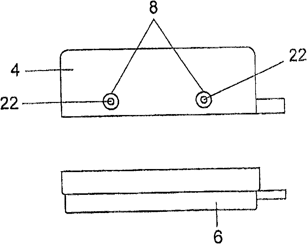 Component with a weld projection having a projection and lamp housing part comprising a component with a weld projection