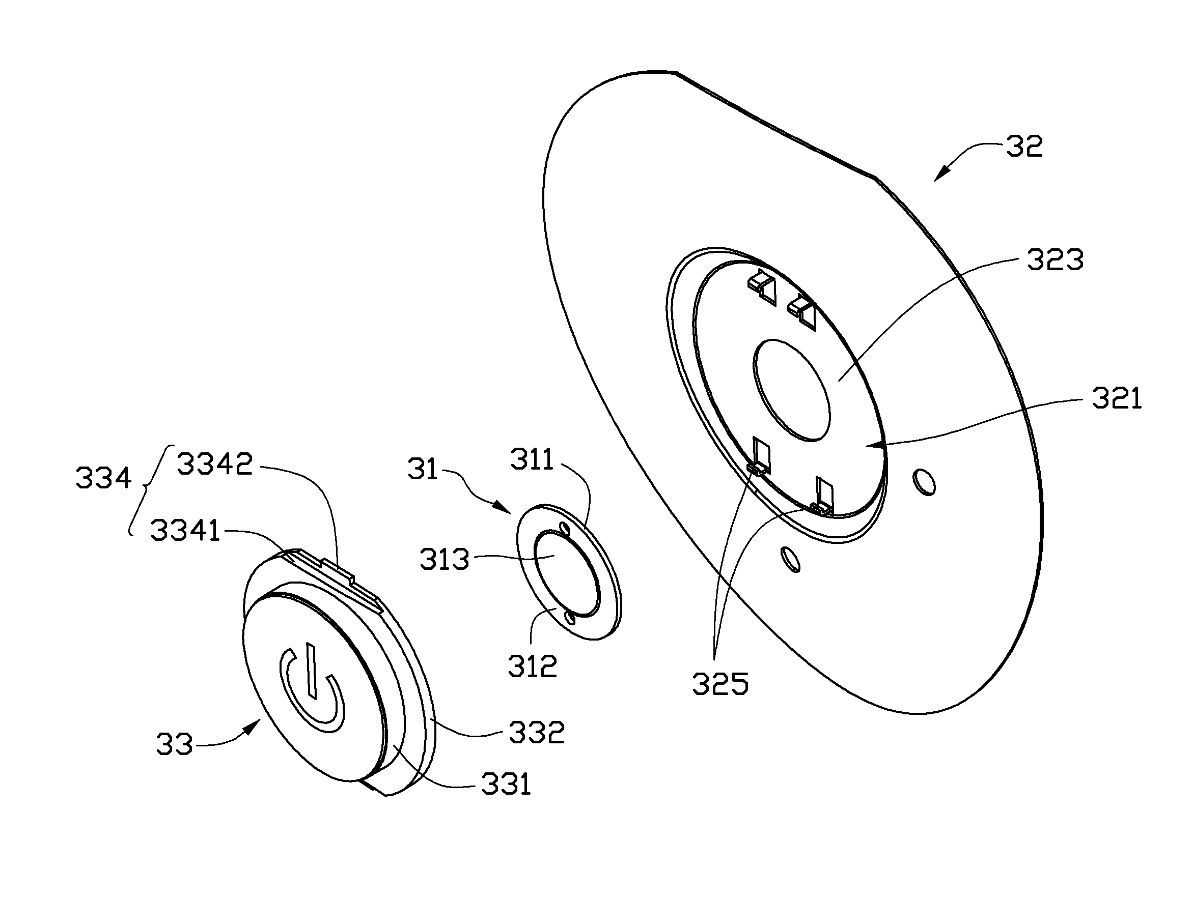 Power button assembly and electronic device using the same