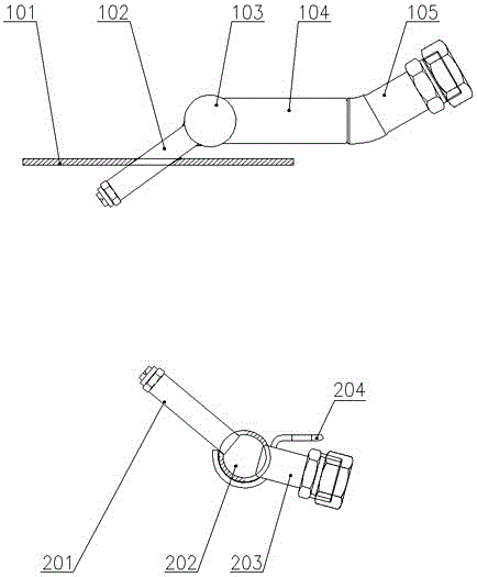 Water spray dust removal device