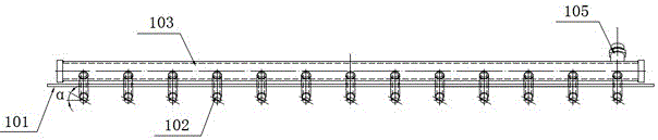 Water spray dust removal device