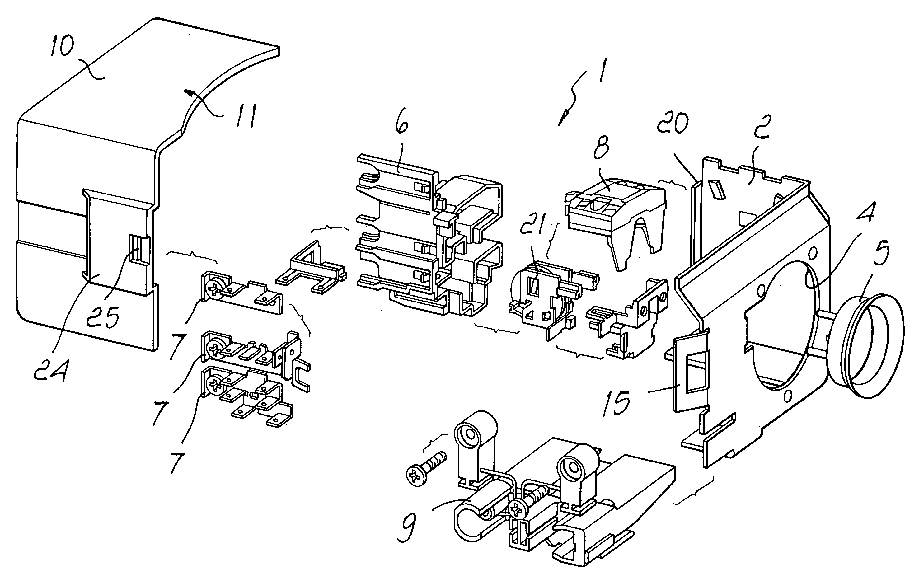 Terminal block assembly for the connection and control of sealed compressors particularly for home refrigerators