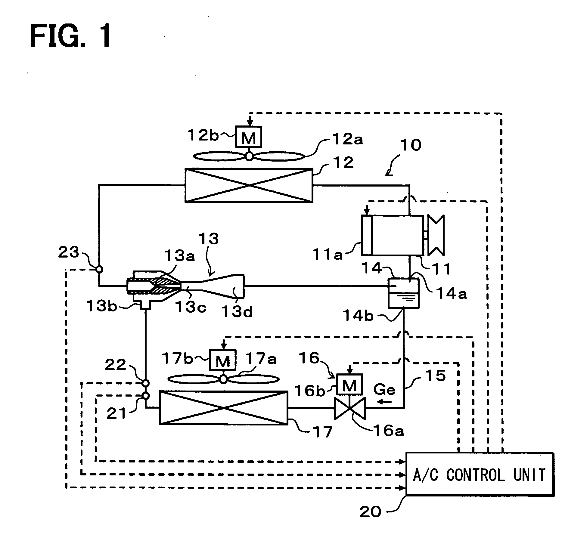 Ejector refrigerant cycle device and control method thereof