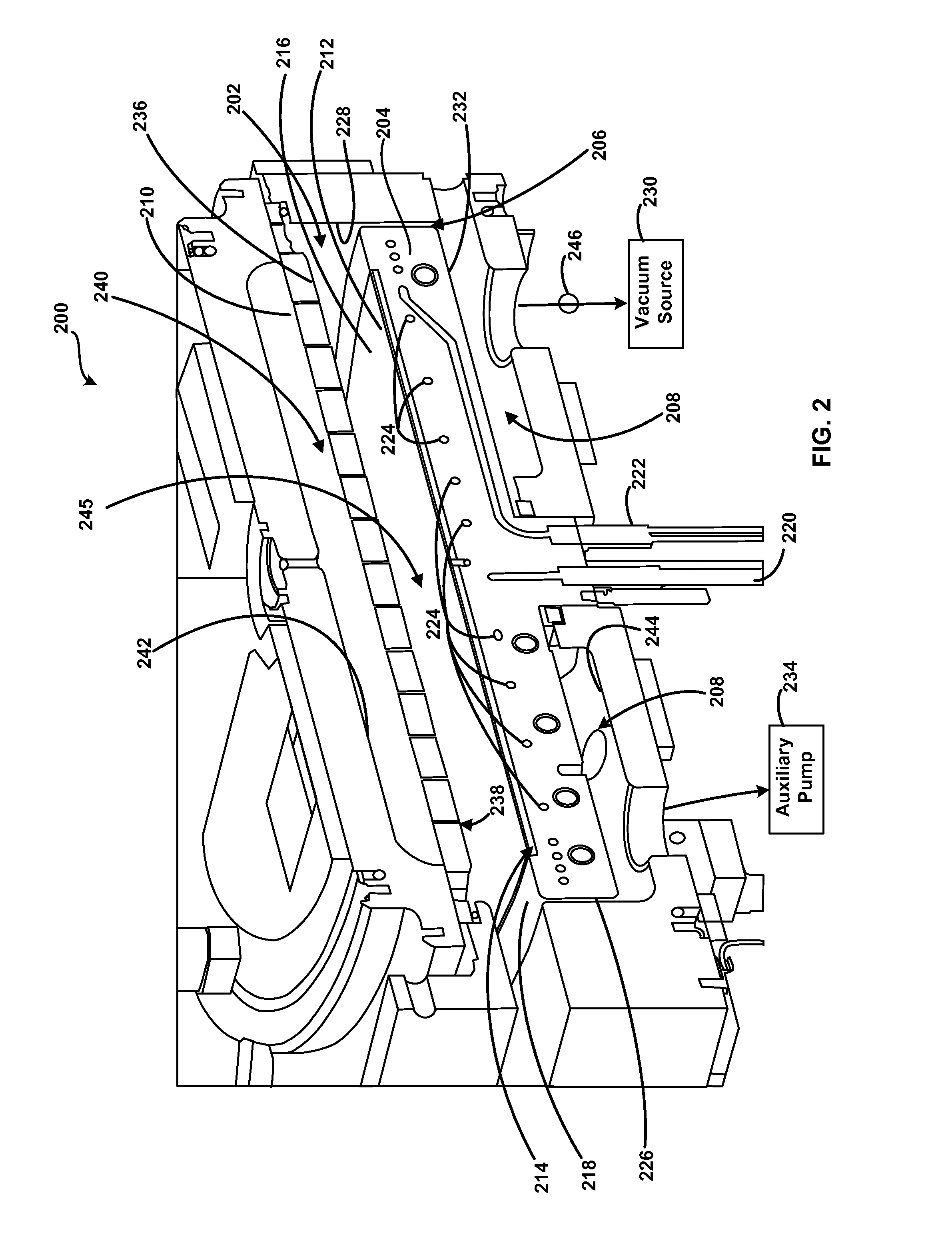 Gas-phase reactor and system having exhaust plenum and components thereof