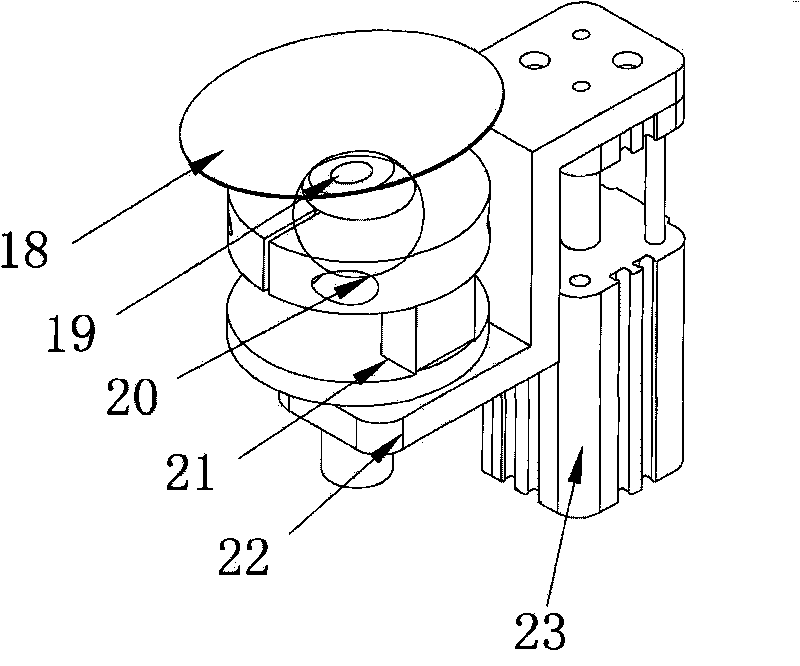 Method for installing automobile glass binding tape spike and hygroscope bracket