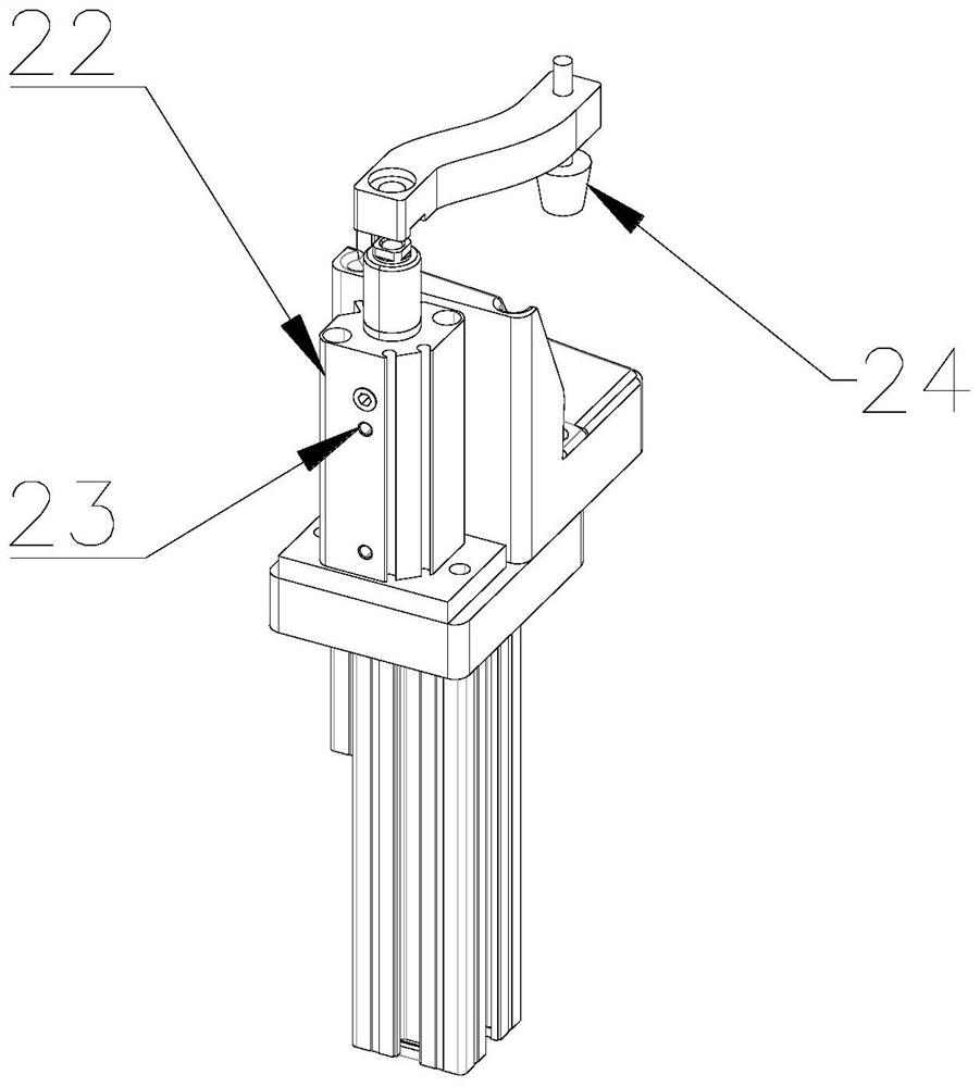 Instrument panel framework nozzle shearing device