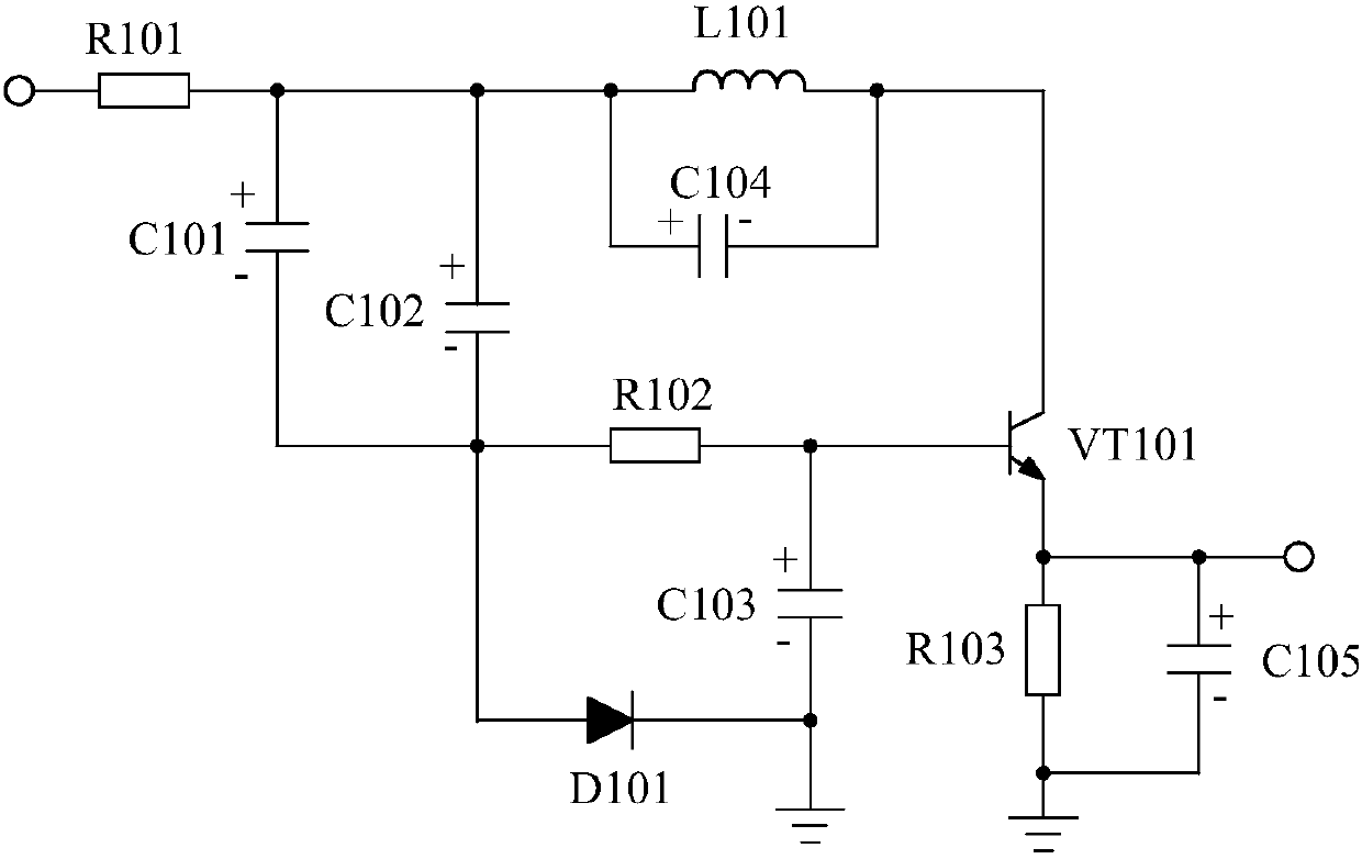 Peak value suppression power amplifier system based on current negative feedback circuit