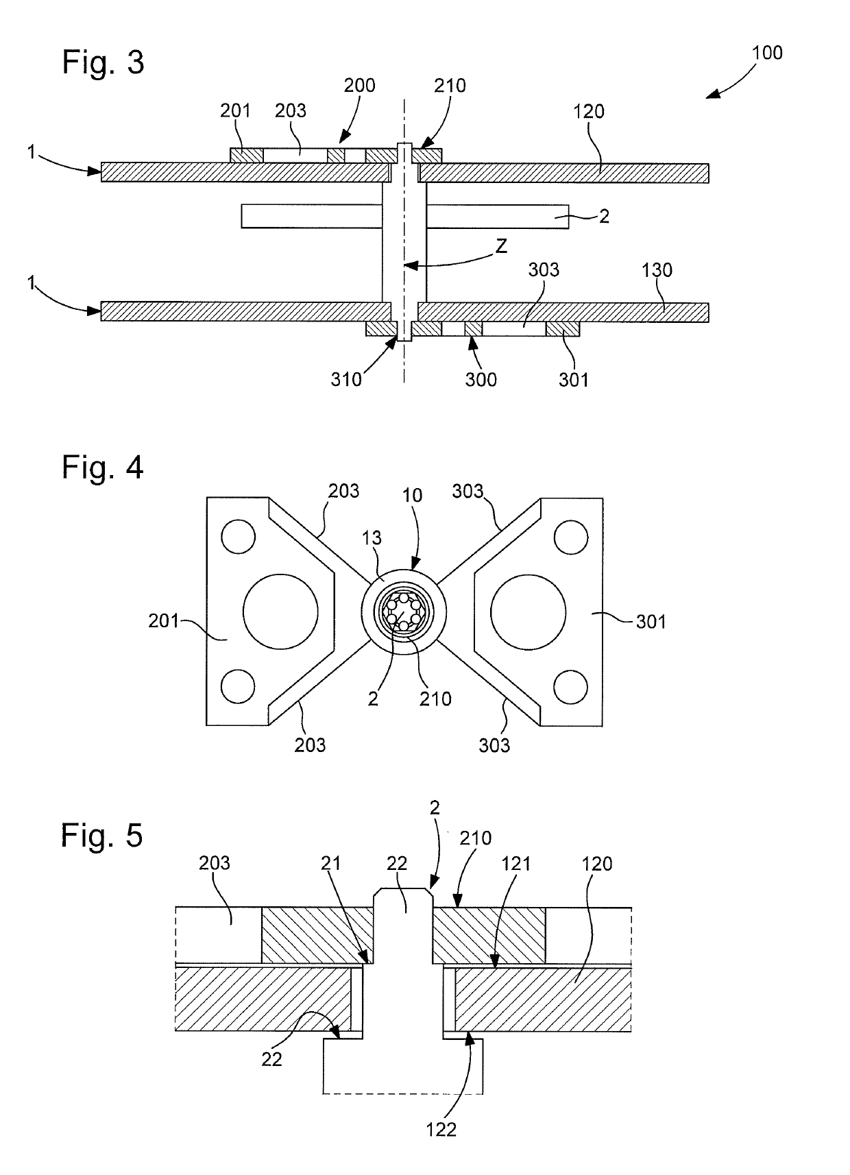 Shock protection for a strip resonator with rcc pivots