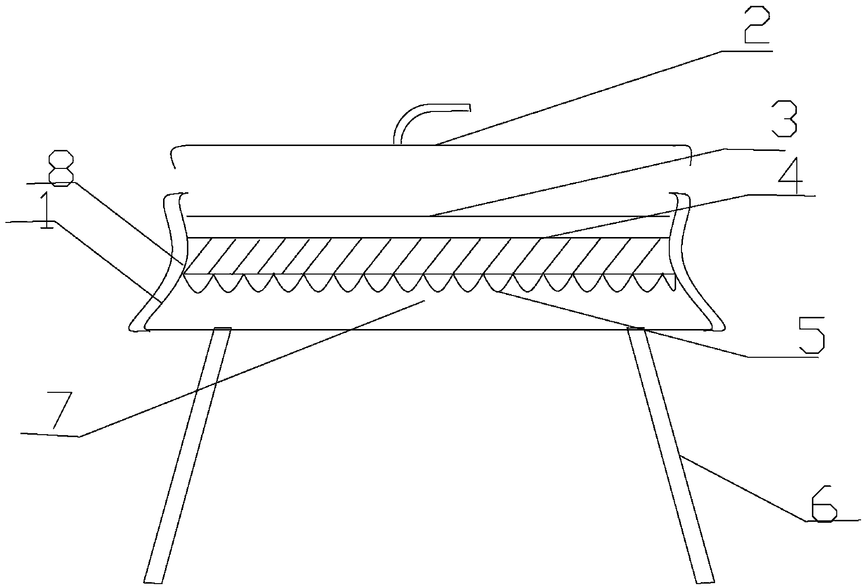 Low-expansion barbecue ceramic having antibacterial function and grill made of same