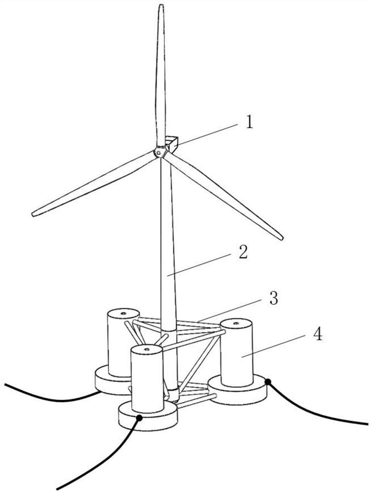 Floating wind turbine and control method of oscillating water column wave energy device