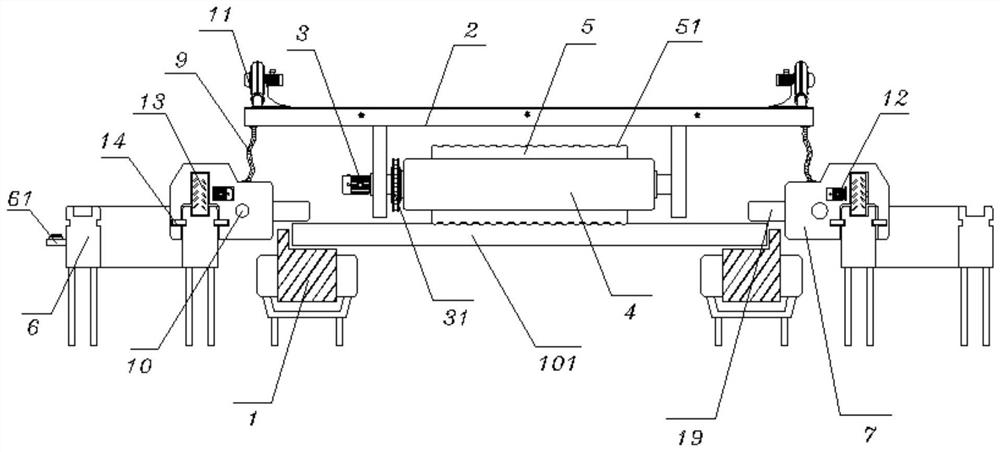 Circuit board film tearing device