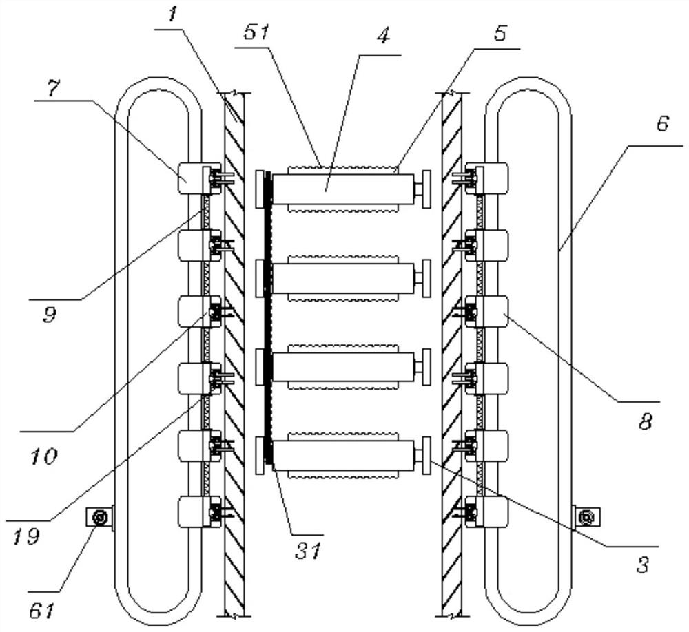 Circuit board film tearing device