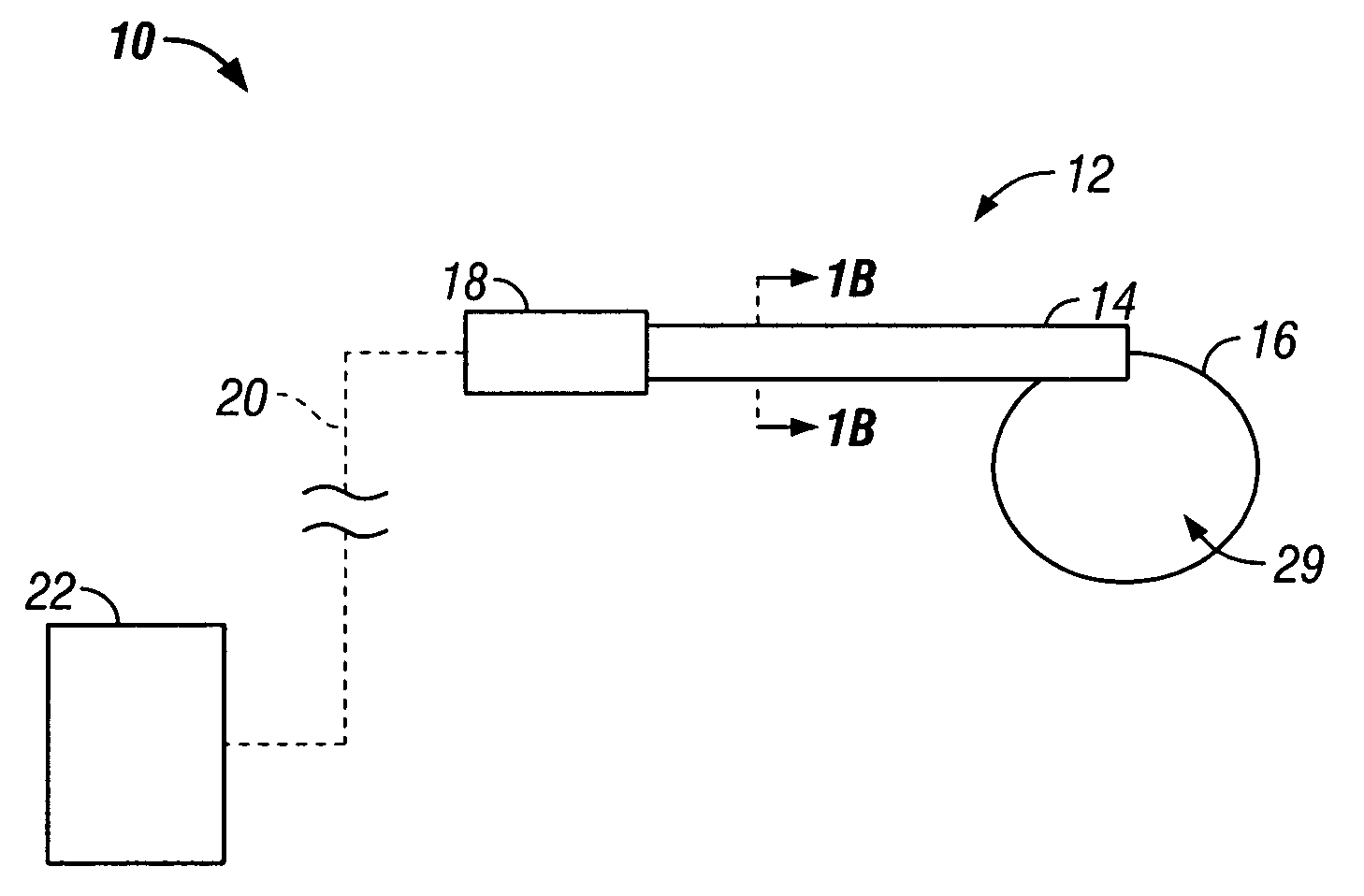 Microwave antenna having a curved configuration