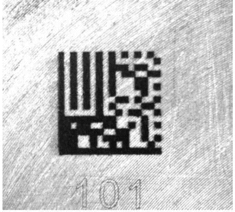 Aluminum alloy corrosion resistance two-dimensional code marking method based on laser cladding