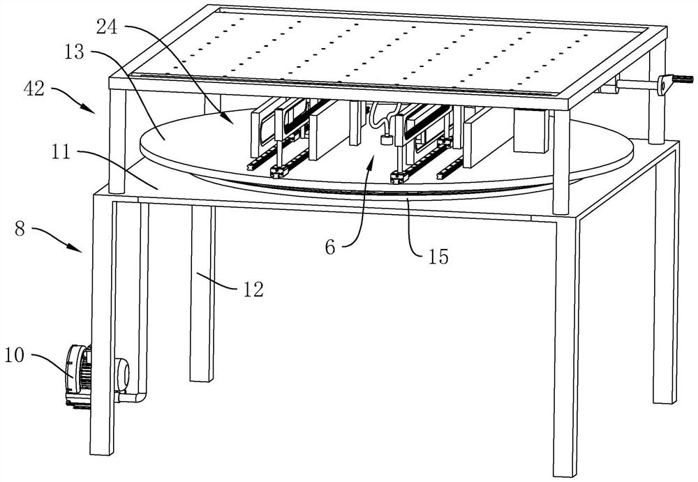 A fabric cutting machine