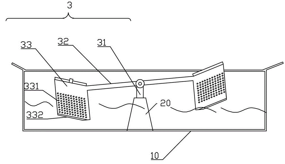 Lever type hot pot table