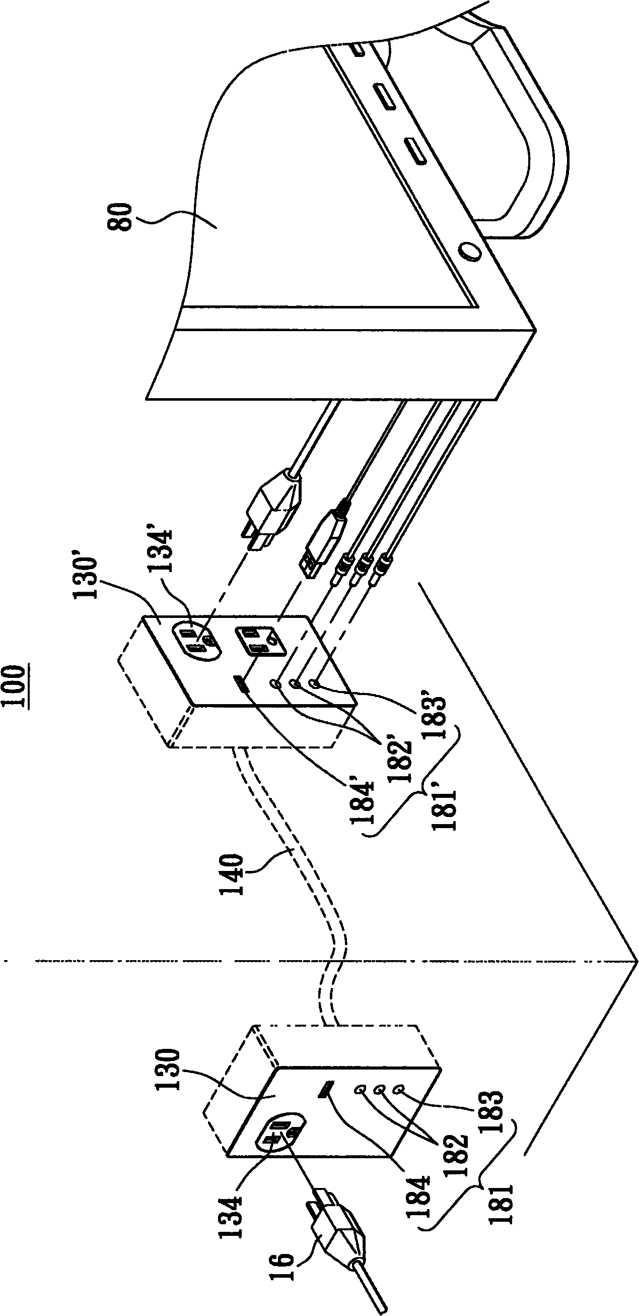 Power line transmission method and device as well as household network system