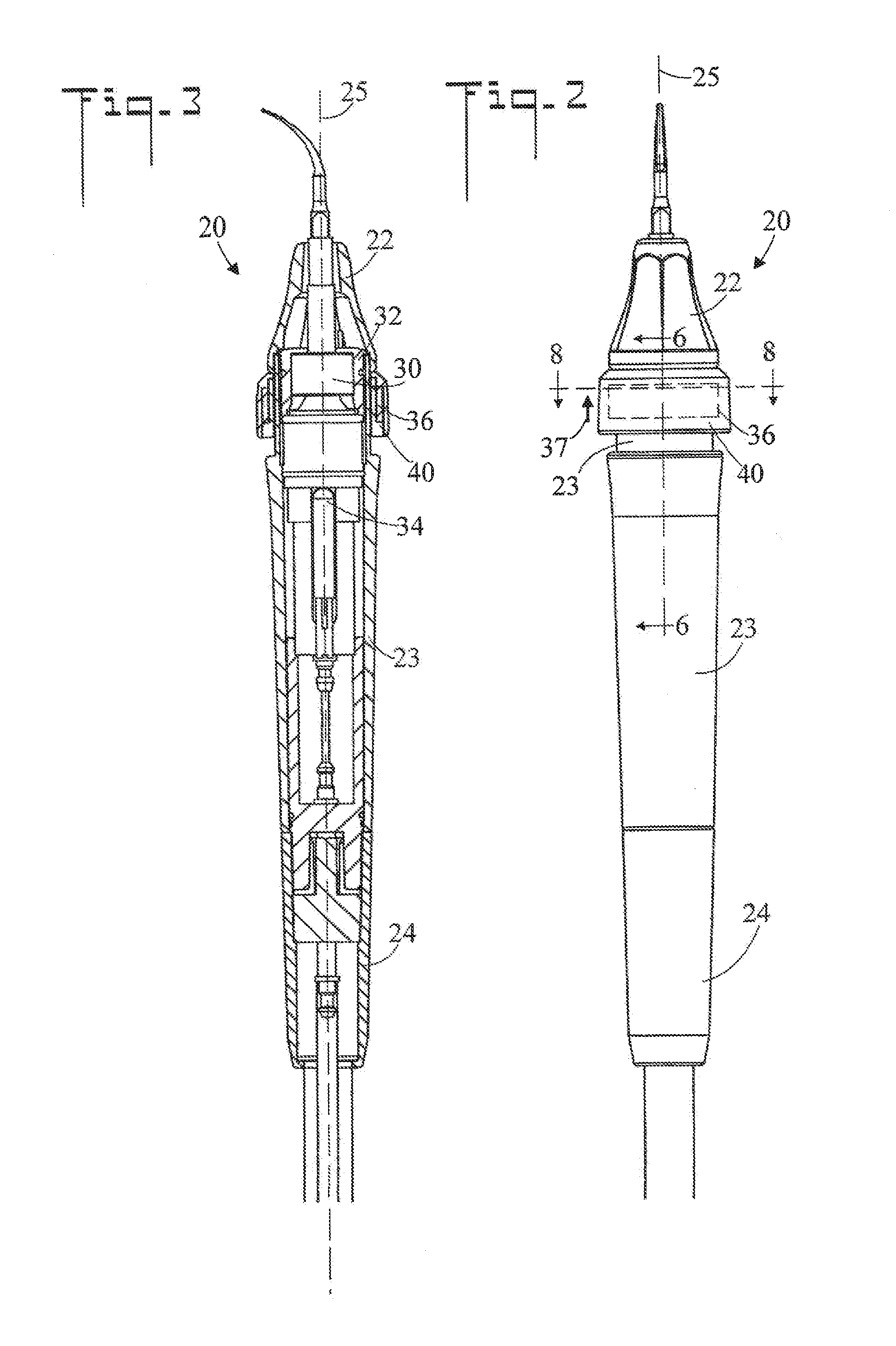 Dental piezoelectric ultrasonic magnetic switching scaler handpiece and method of use