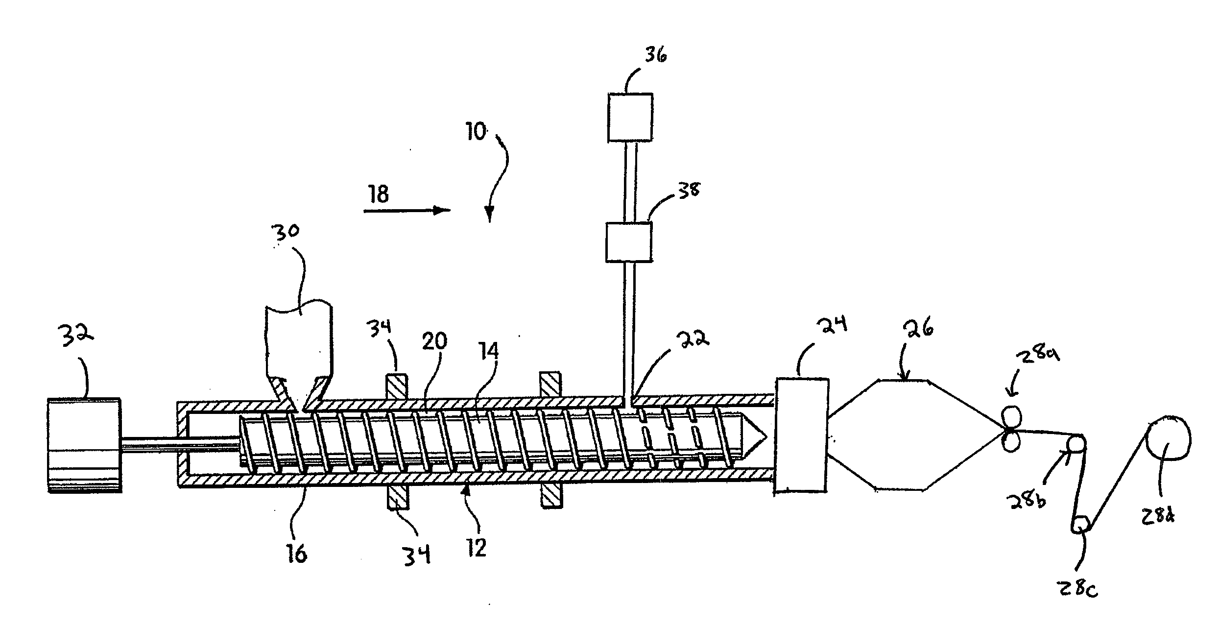 Method of forming blown polymeric foam film