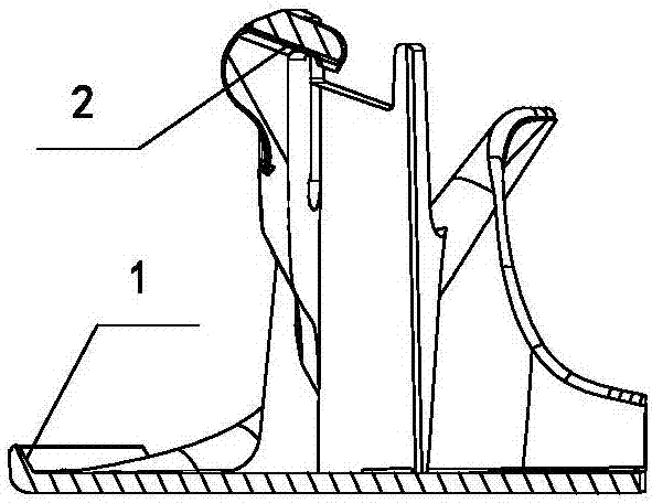 Inverted buckle demolding device of complex-shape product